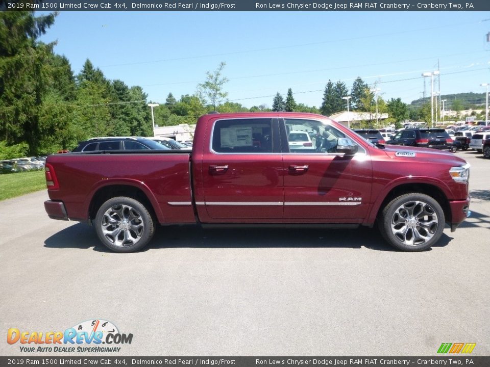 2019 Ram 1500 Limited Crew Cab 4x4 Delmonico Red Pearl / Indigo/Frost Photo #6