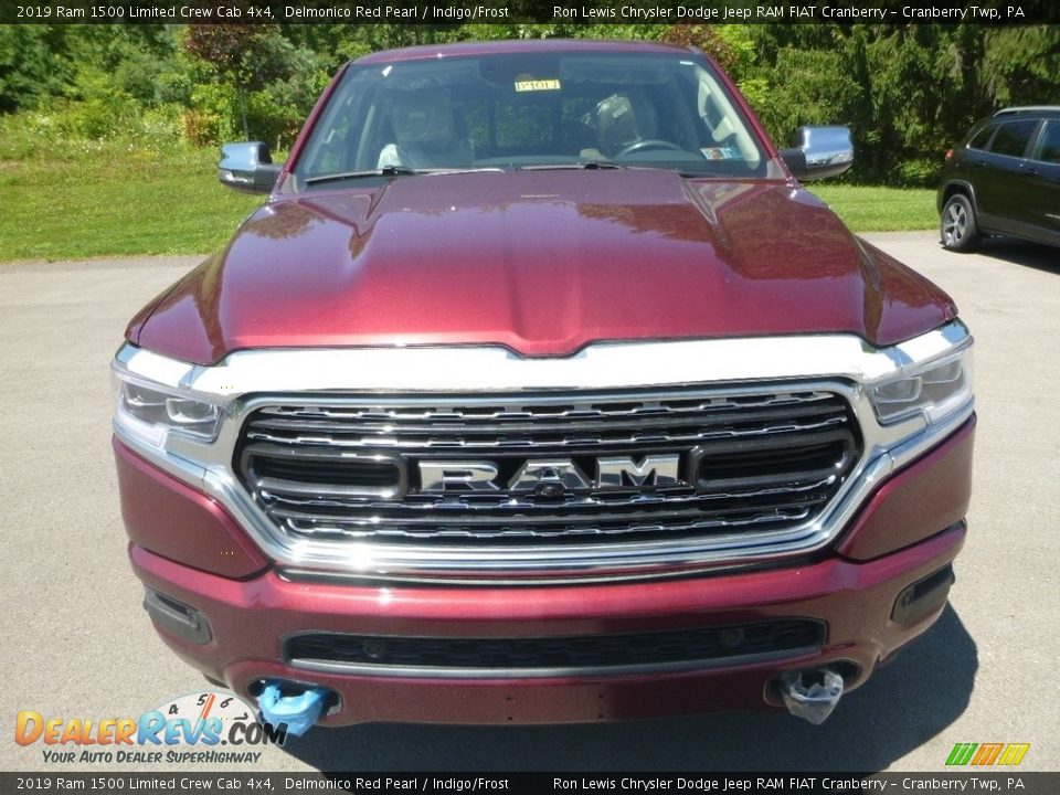 2019 Ram 1500 Limited Crew Cab 4x4 Delmonico Red Pearl / Indigo/Frost Photo #8