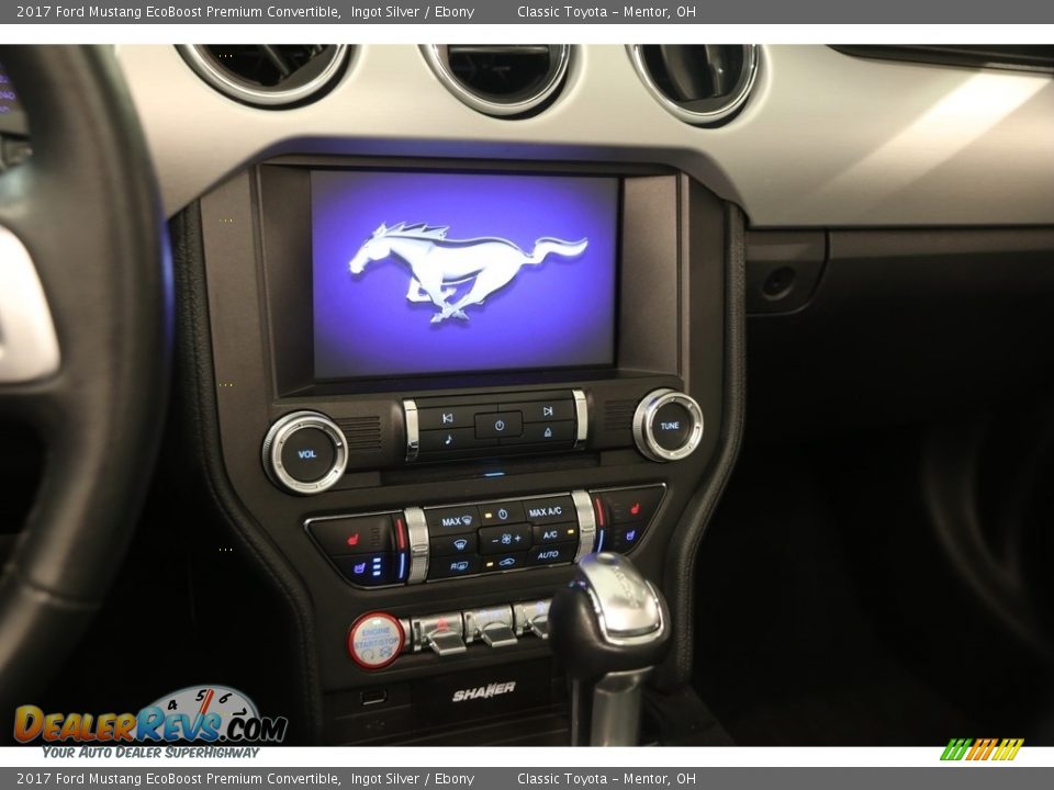 2017 Ford Mustang EcoBoost Premium Convertible Ingot Silver / Ebony Photo #10
