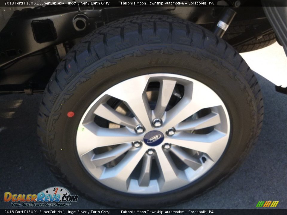 2018 Ford F150 XL SuperCab 4x4 Ingot Silver / Earth Gray Photo #7