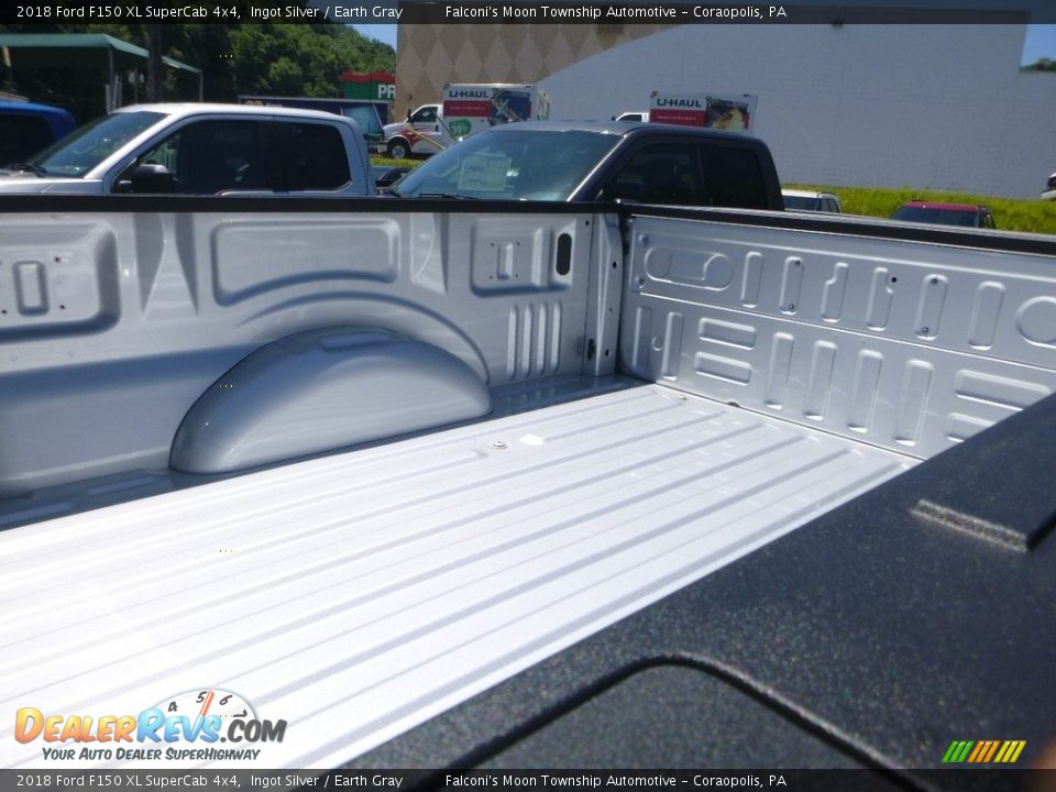 2018 Ford F150 XL SuperCab 4x4 Ingot Silver / Earth Gray Photo #8