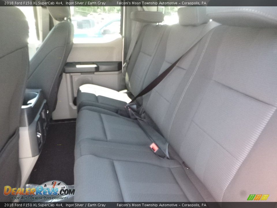 2018 Ford F150 XL SuperCab 4x4 Ingot Silver / Earth Gray Photo #11