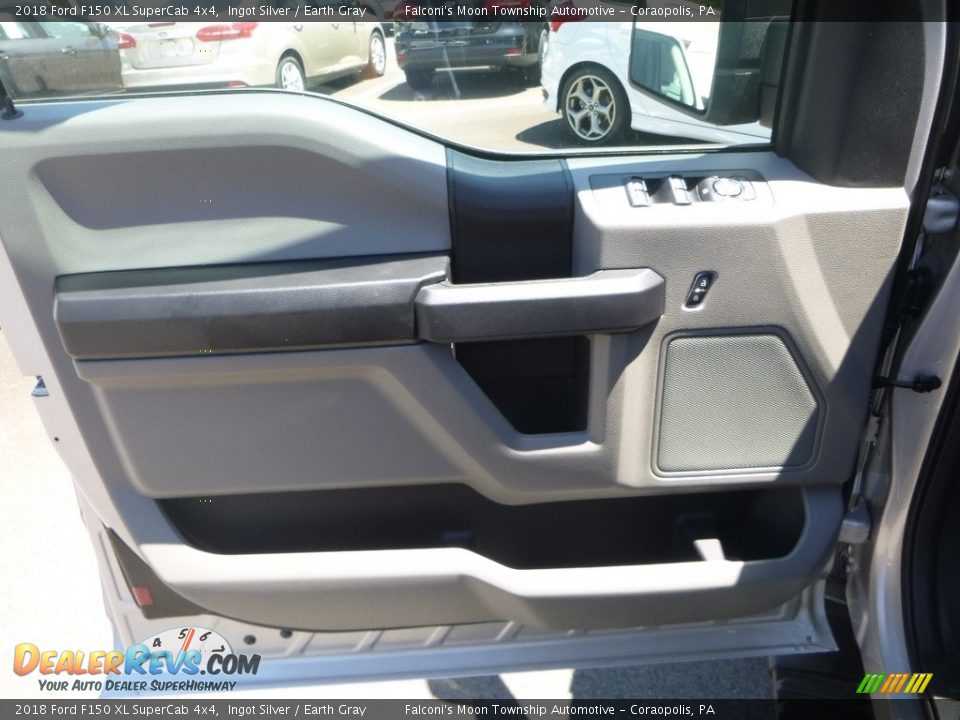 2018 Ford F150 XL SuperCab 4x4 Ingot Silver / Earth Gray Photo #13