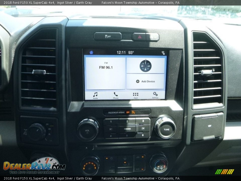 2018 Ford F150 XL SuperCab 4x4 Ingot Silver / Earth Gray Photo #14