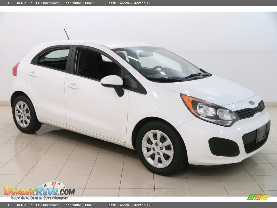2012 Kia Rio Rio5 LX Hatchback Clear White / Black Photo #1