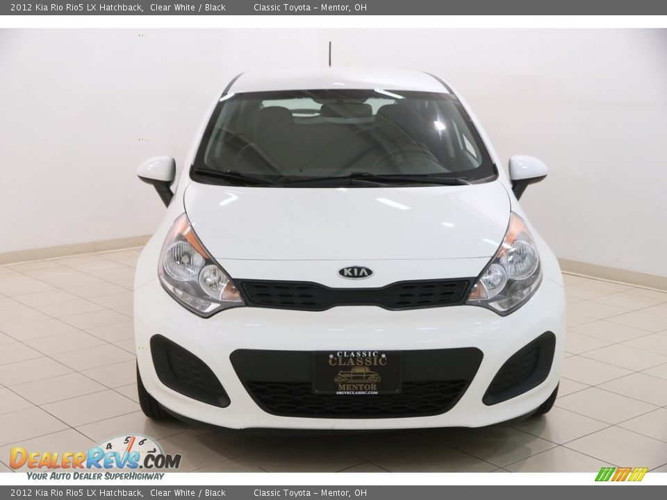2012 Kia Rio Rio5 LX Hatchback Clear White / Black Photo #2