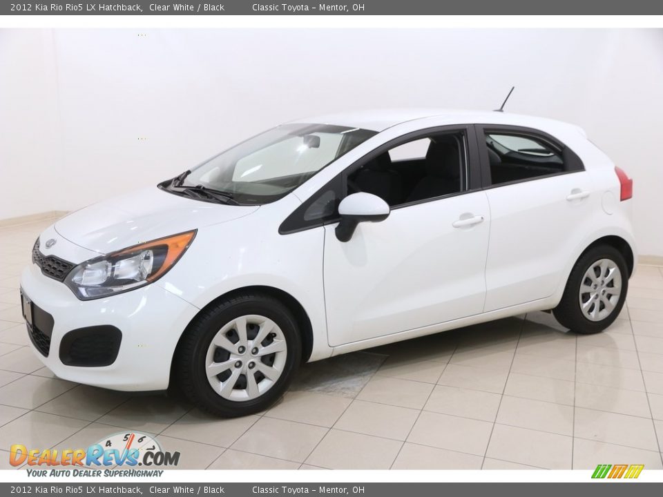 2012 Kia Rio Rio5 LX Hatchback Clear White / Black Photo #3