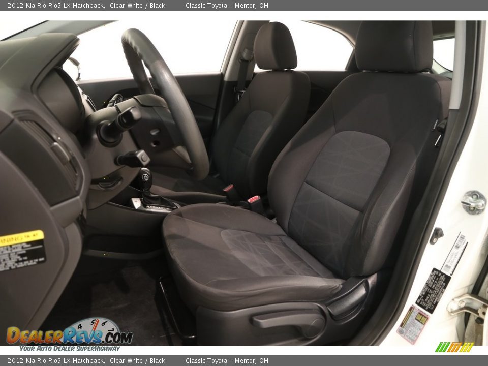 2012 Kia Rio Rio5 LX Hatchback Clear White / Black Photo #5