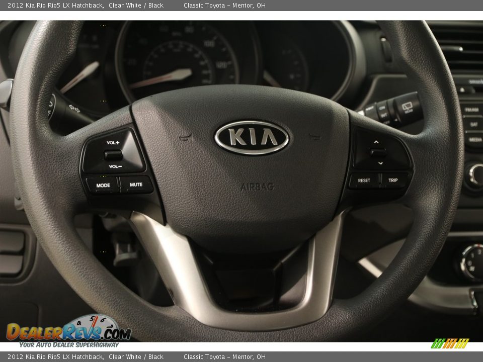 2012 Kia Rio Rio5 LX Hatchback Clear White / Black Photo #6