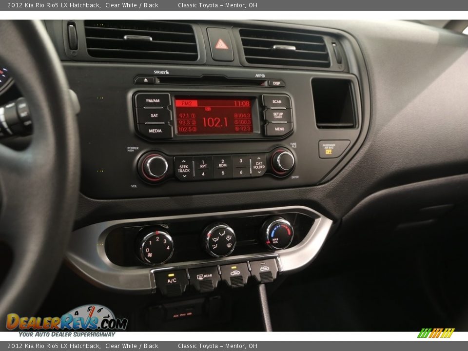2012 Kia Rio Rio5 LX Hatchback Clear White / Black Photo #8