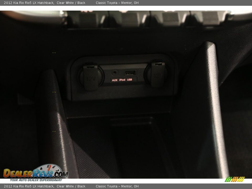 2012 Kia Rio Rio5 LX Hatchback Clear White / Black Photo #9