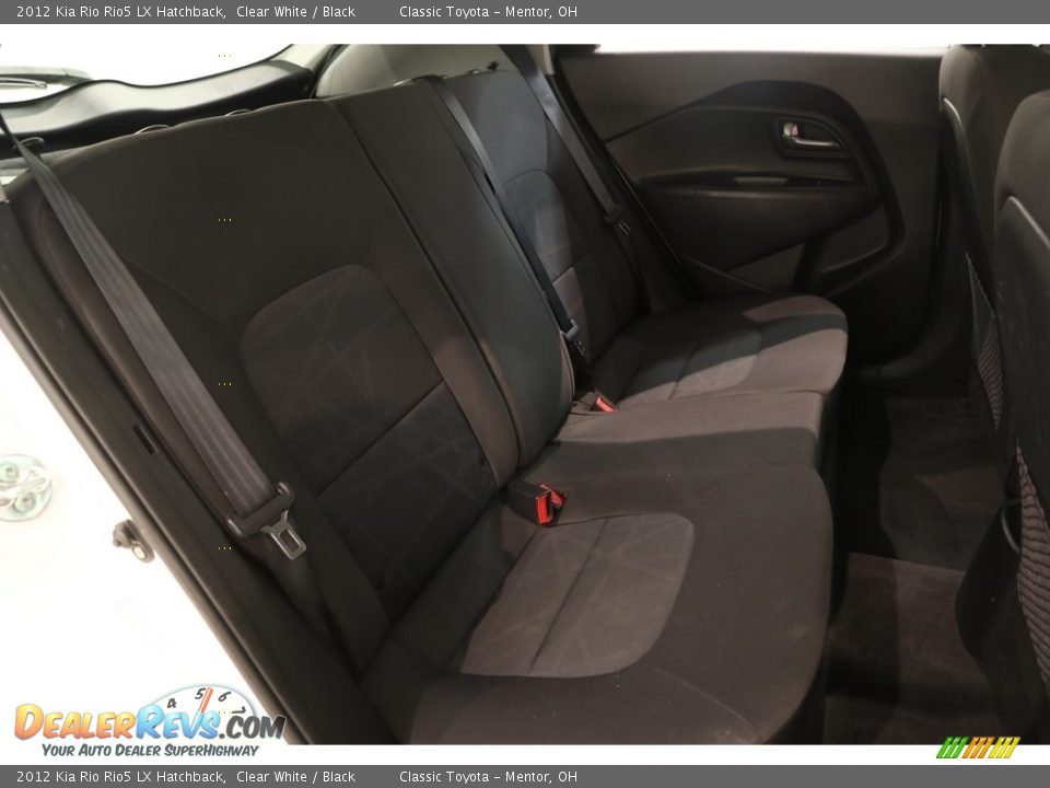 2012 Kia Rio Rio5 LX Hatchback Clear White / Black Photo #12