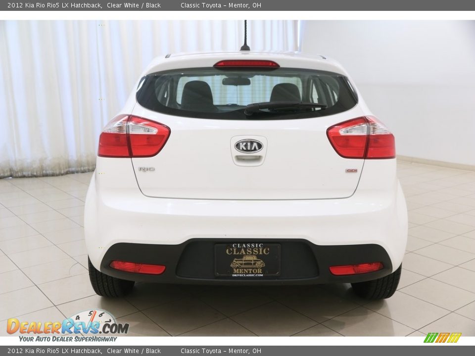 2012 Kia Rio Rio5 LX Hatchback Clear White / Black Photo #14