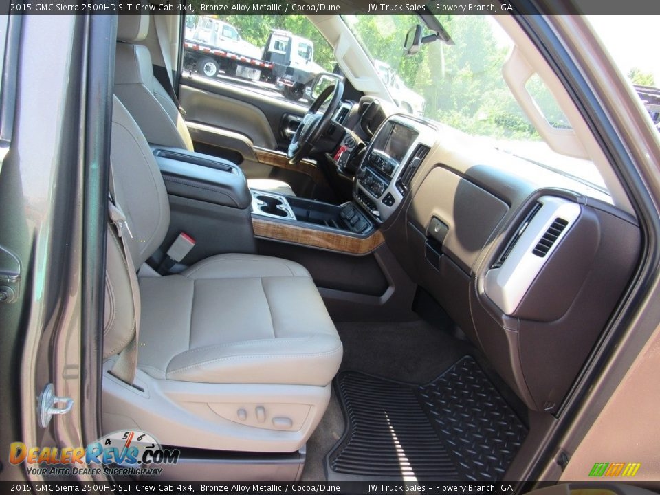 2015 GMC Sierra 2500HD SLT Crew Cab 4x4 Bronze Alloy Metallic / Cocoa/Dune Photo #22