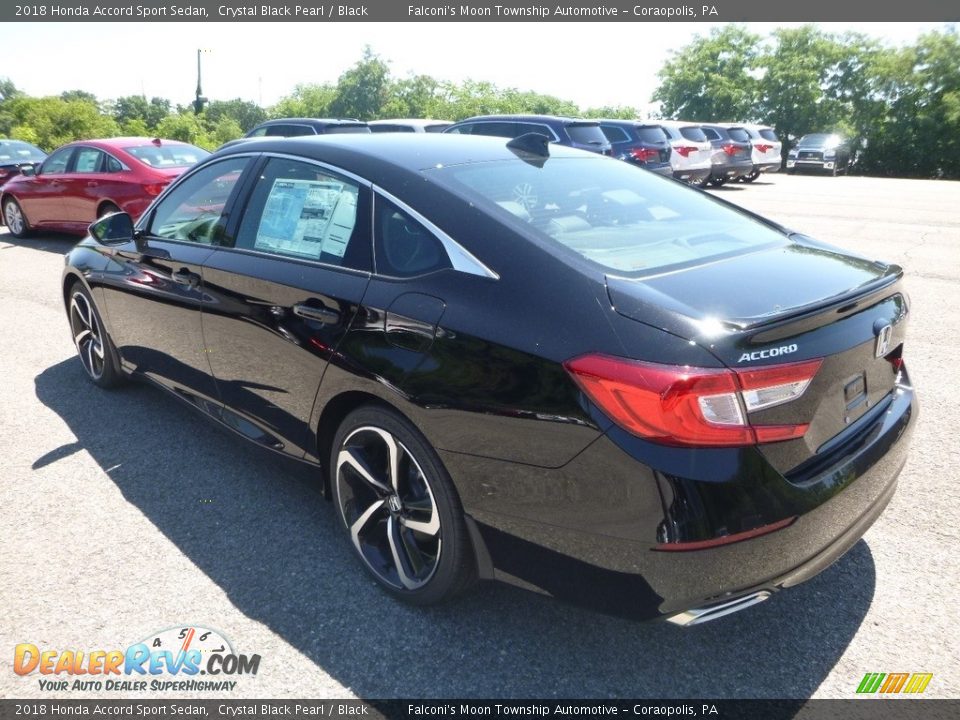 2018 Honda Accord Sport Sedan Crystal Black Pearl / Black Photo #2