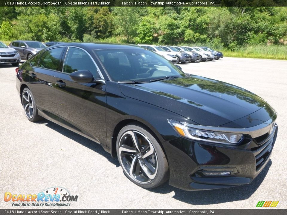 2018 Honda Accord Sport Sedan Crystal Black Pearl / Black Photo #5