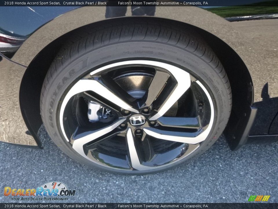 2018 Honda Accord Sport Sedan Crystal Black Pearl / Black Photo #7
