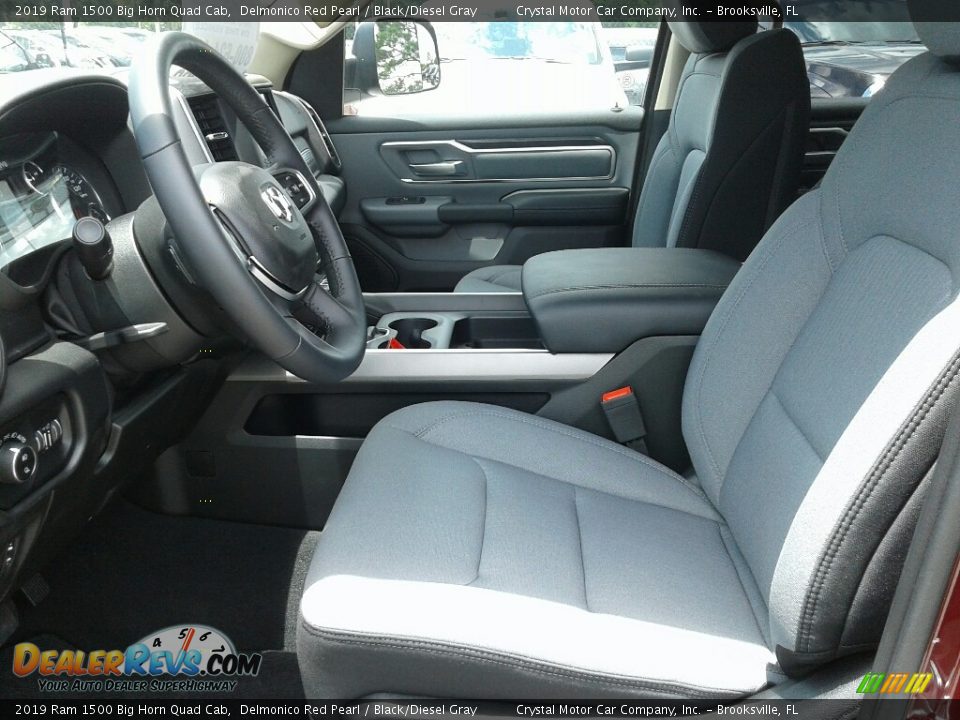 2019 Ram 1500 Big Horn Quad Cab Delmonico Red Pearl / Black/Diesel Gray Photo #8