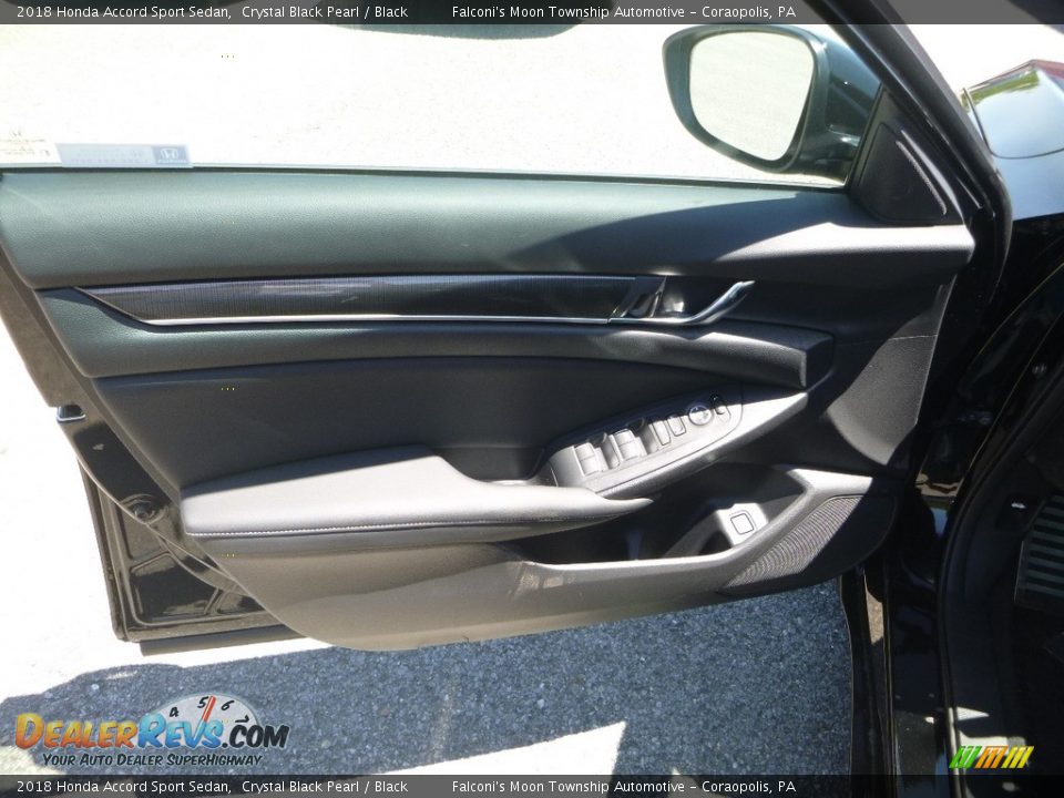 2018 Honda Accord Sport Sedan Crystal Black Pearl / Black Photo #10