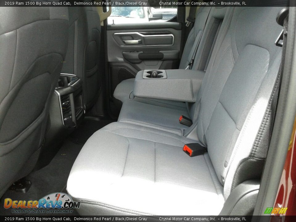 2019 Ram 1500 Big Horn Quad Cab Delmonico Red Pearl / Black/Diesel Gray Photo #9