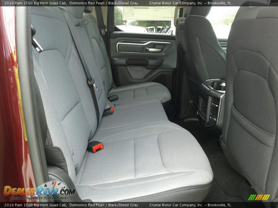 2019 Ram 1500 Big Horn Quad Cab Delmonico Red Pearl / Black/Diesel Gray Photo #10