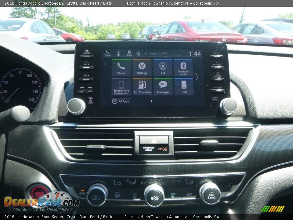 2018 Honda Accord Sport Sedan Crystal Black Pearl / Black Photo #12