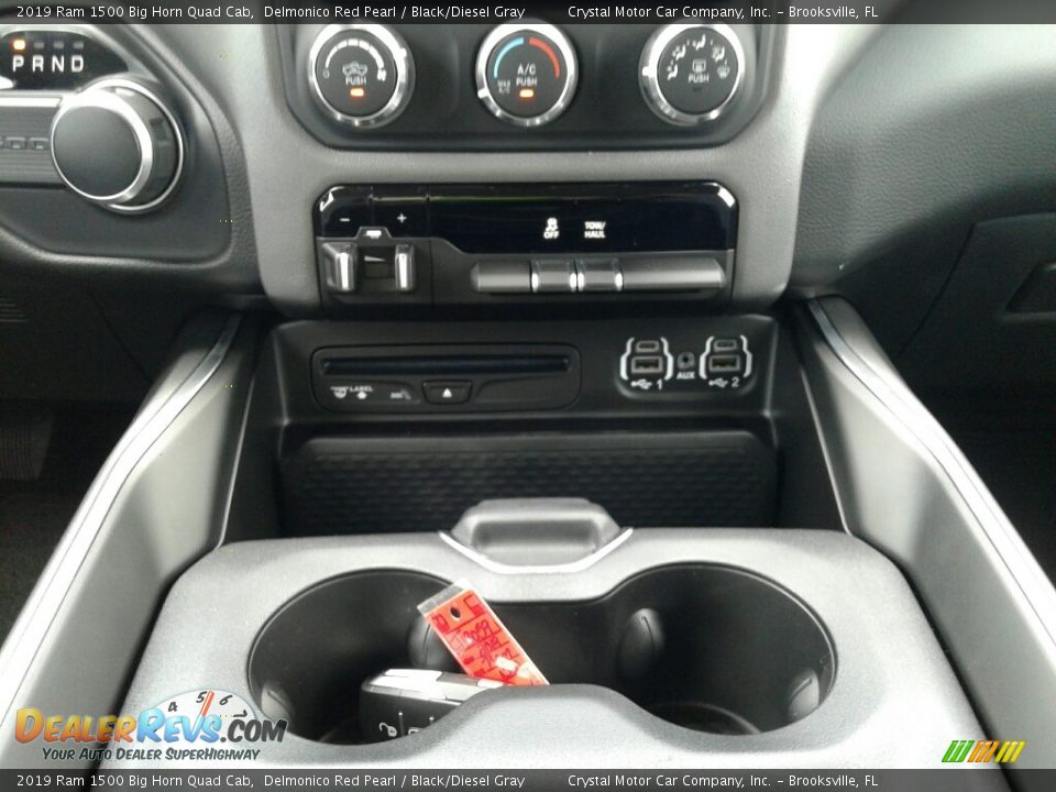 2019 Ram 1500 Big Horn Quad Cab Delmonico Red Pearl / Black/Diesel Gray Photo #16