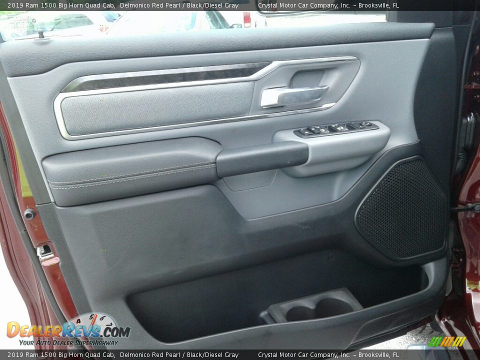 2019 Ram 1500 Big Horn Quad Cab Delmonico Red Pearl / Black/Diesel Gray Photo #17