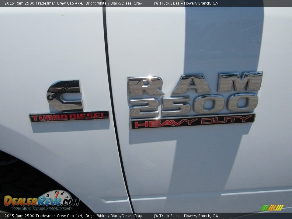 2015 Ram 2500 Tradesman Crew Cab 4x4 Bright White / Black/Diesel Gray Photo #10