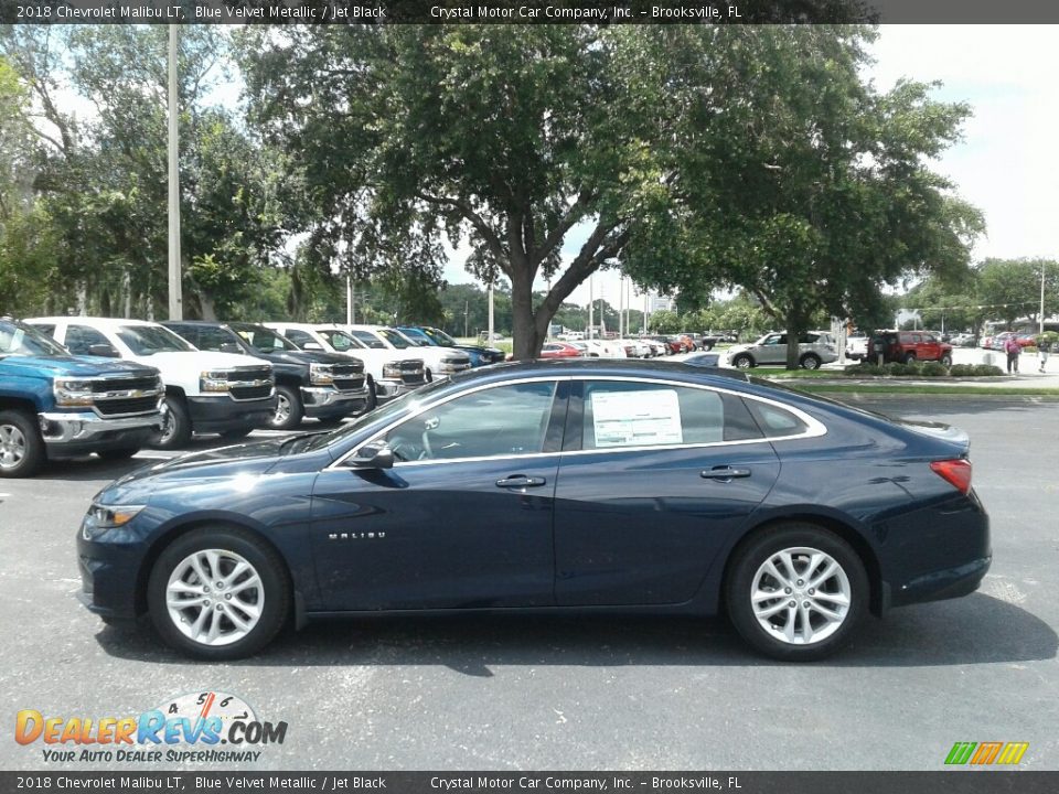 2018 Chevrolet Malibu LT Blue Velvet Metallic / Jet Black Photo #2