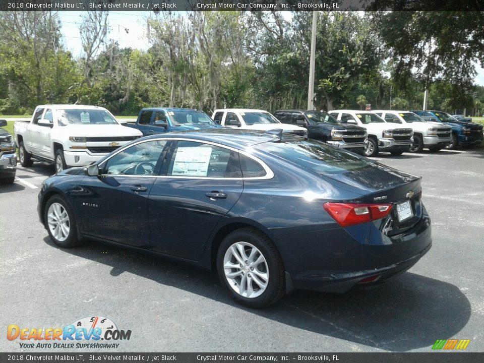 2018 Chevrolet Malibu LT Blue Velvet Metallic / Jet Black Photo #3