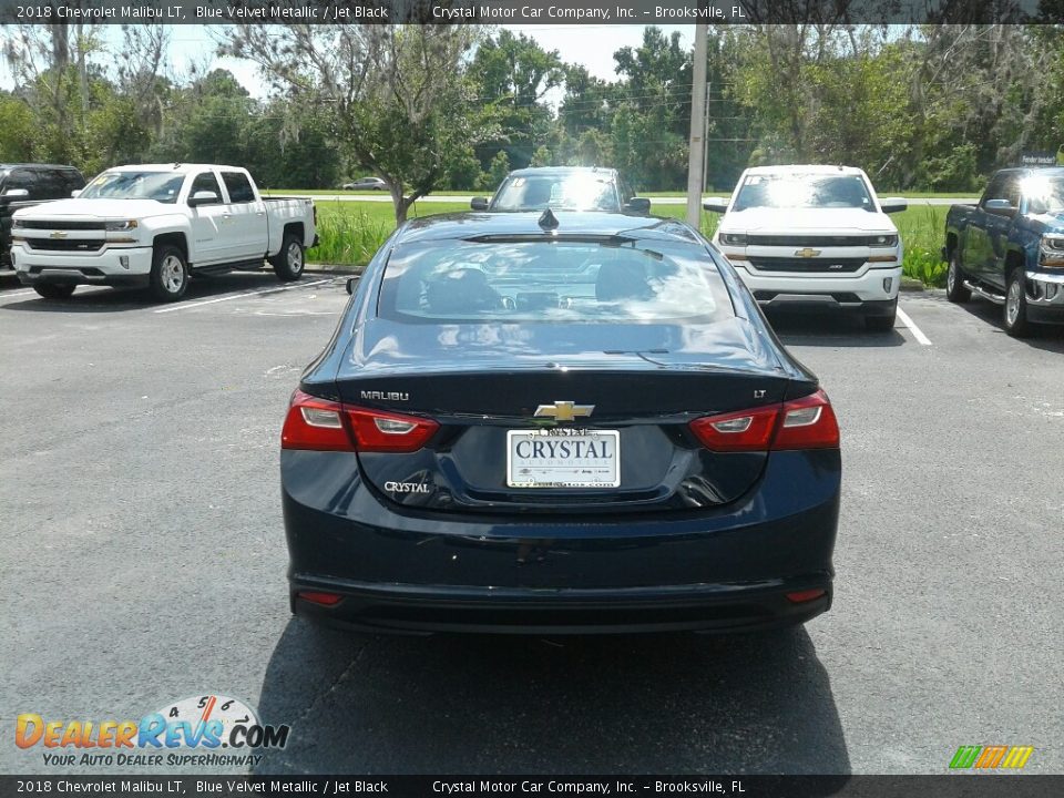 2018 Chevrolet Malibu LT Blue Velvet Metallic / Jet Black Photo #4