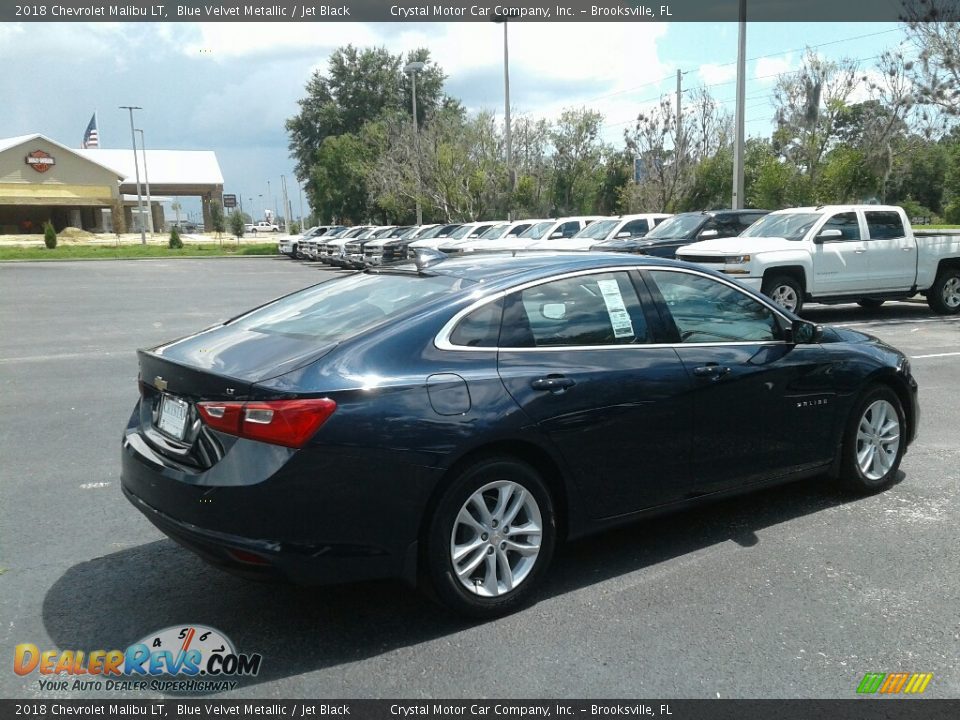 2018 Chevrolet Malibu LT Blue Velvet Metallic / Jet Black Photo #5
