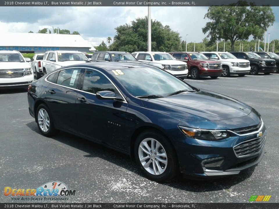 2018 Chevrolet Malibu LT Blue Velvet Metallic / Jet Black Photo #7