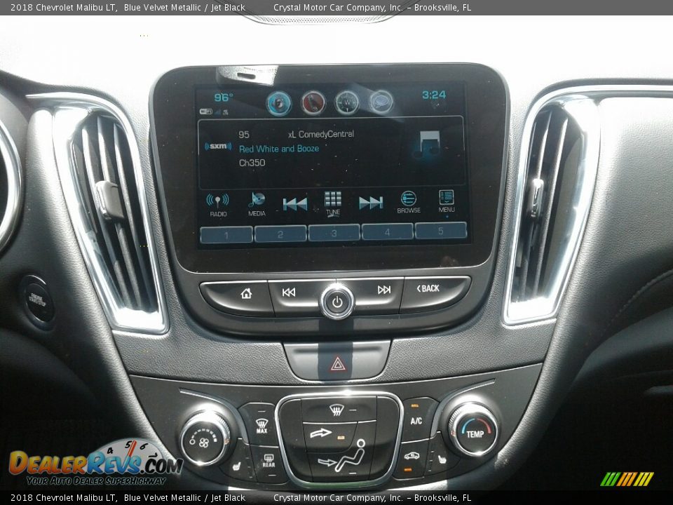 2018 Chevrolet Malibu LT Blue Velvet Metallic / Jet Black Photo #15