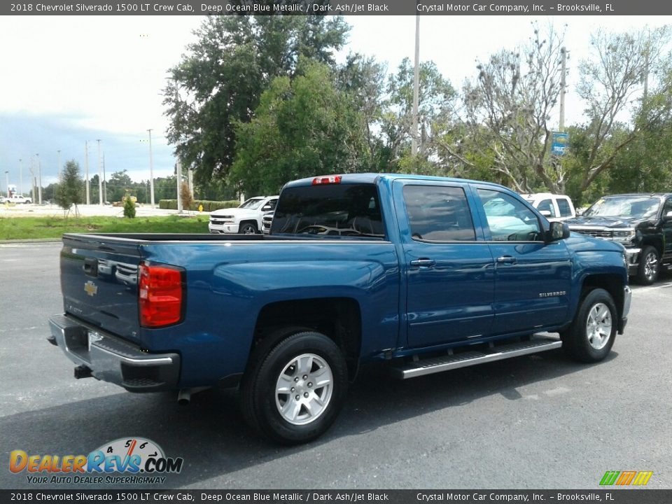 2018 Chevrolet Silverado 1500 LT Crew Cab Deep Ocean Blue Metallic / Dark Ash/Jet Black Photo #5