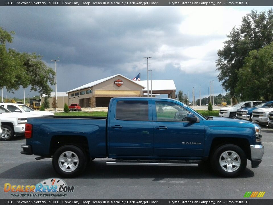 2018 Chevrolet Silverado 1500 LT Crew Cab Deep Ocean Blue Metallic / Dark Ash/Jet Black Photo #6