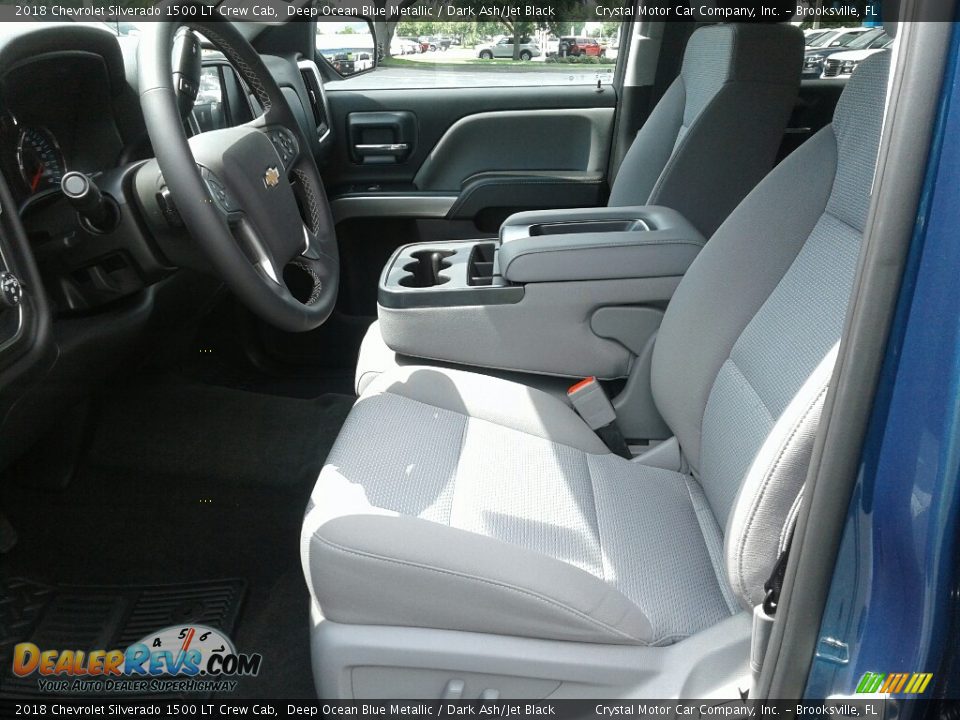 2018 Chevrolet Silverado 1500 LT Crew Cab Deep Ocean Blue Metallic / Dark Ash/Jet Black Photo #9