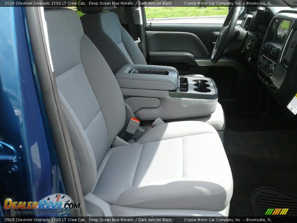 2018 Chevrolet Silverado 1500 LT Crew Cab Deep Ocean Blue Metallic / Dark Ash/Jet Black Photo #12