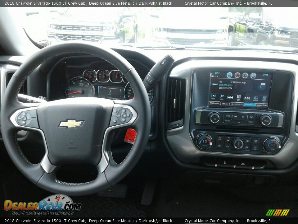 2018 Chevrolet Silverado 1500 LT Crew Cab Deep Ocean Blue Metallic / Dark Ash/Jet Black Photo #13