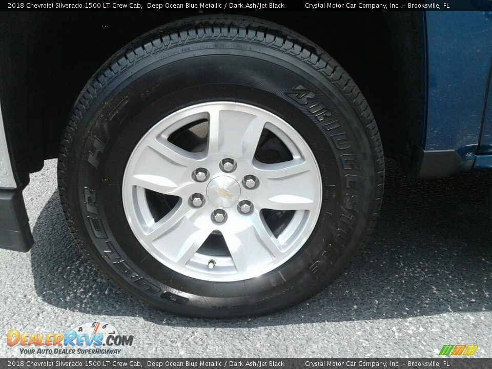 2018 Chevrolet Silverado 1500 LT Crew Cab Deep Ocean Blue Metallic / Dark Ash/Jet Black Photo #21