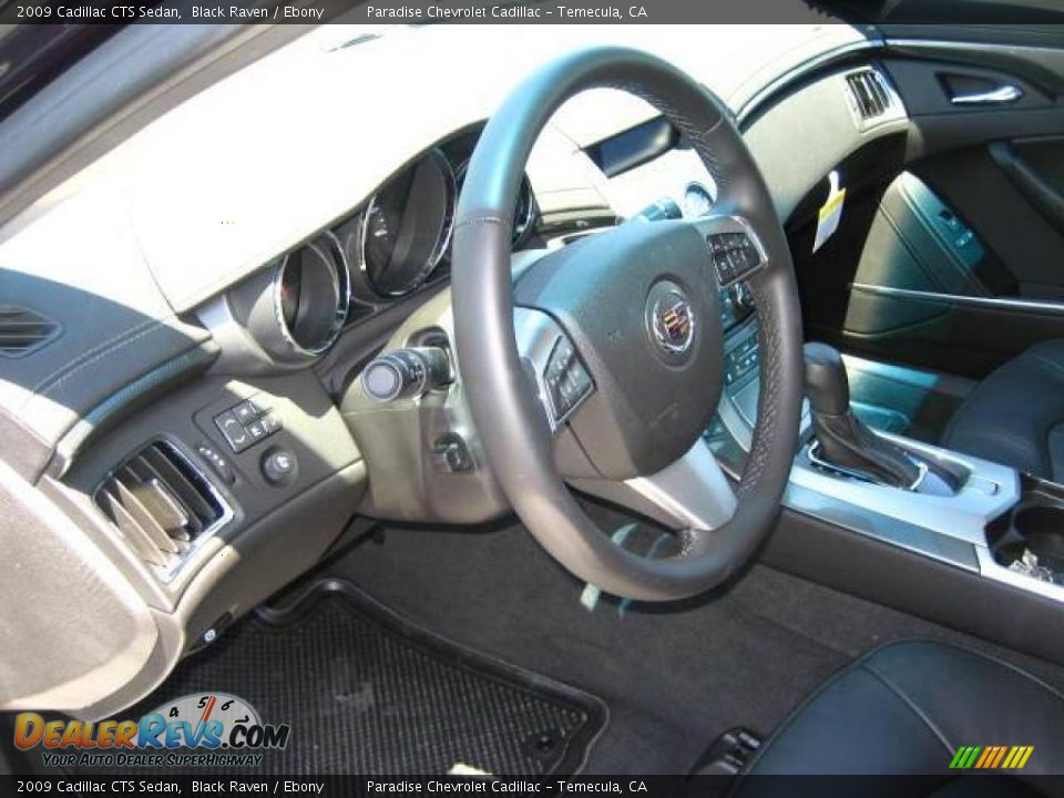 2009 Cadillac CTS Sedan Black Raven / Ebony Photo #10