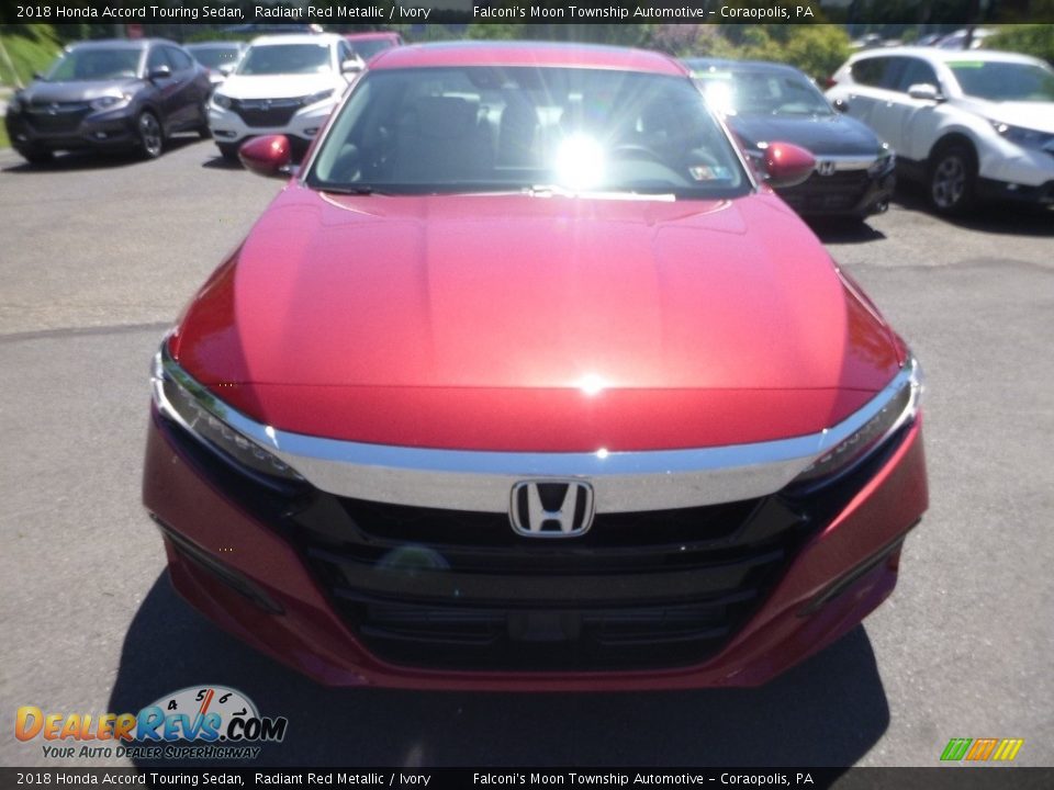 2018 Honda Accord Touring Sedan Radiant Red Metallic / Ivory Photo #6