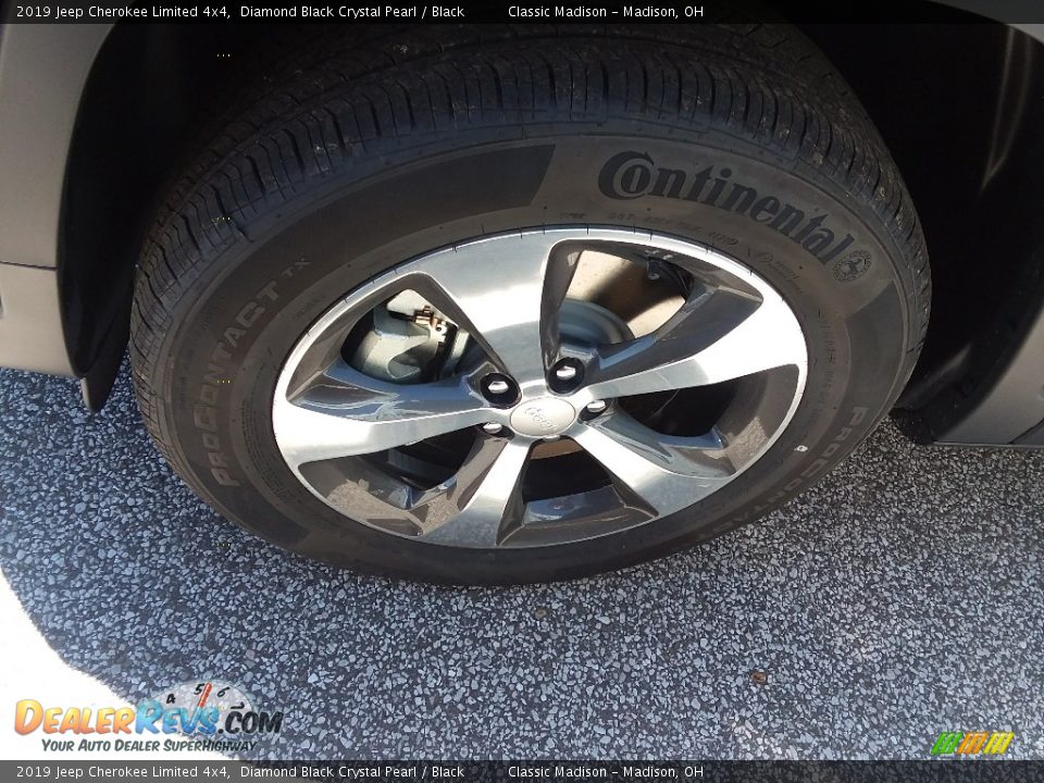 2019 Jeep Cherokee Limited 4x4 Diamond Black Crystal Pearl / Black Photo #13