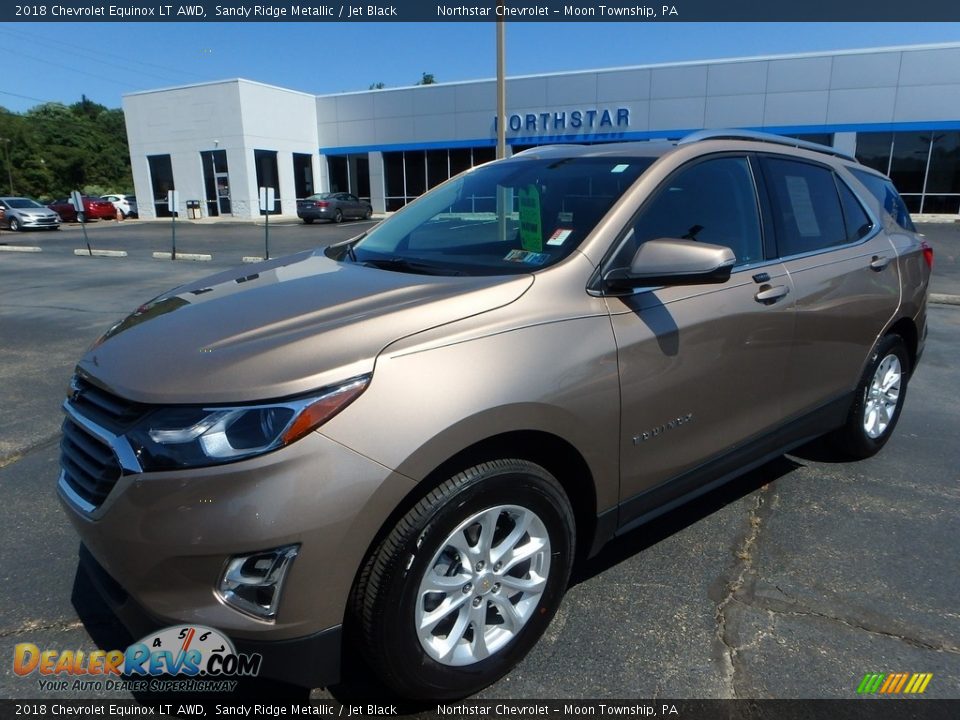 2018 Chevrolet Equinox LT AWD Sandy Ridge Metallic / Jet Black Photo #1