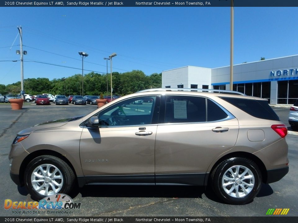 2018 Chevrolet Equinox LT AWD Sandy Ridge Metallic / Jet Black Photo #2