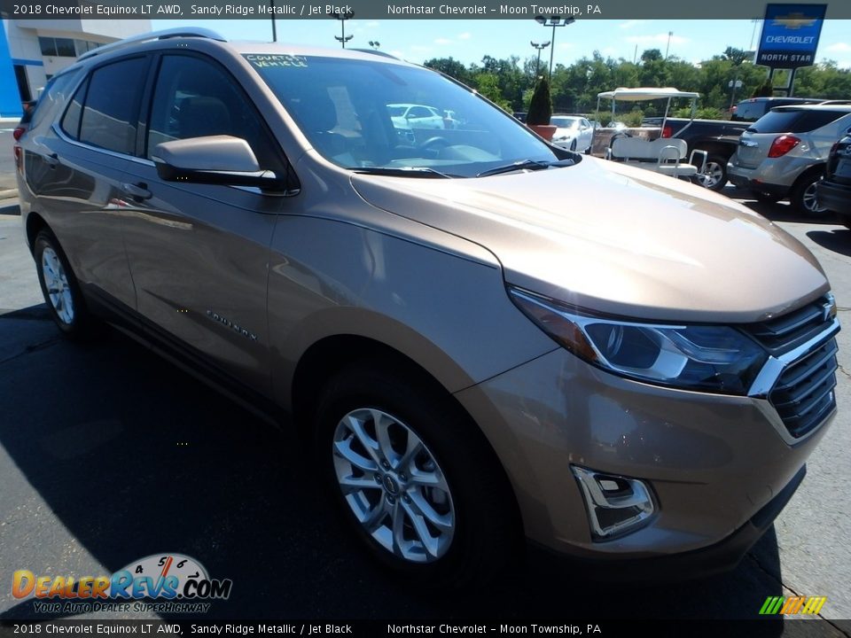 2018 Chevrolet Equinox LT AWD Sandy Ridge Metallic / Jet Black Photo #8