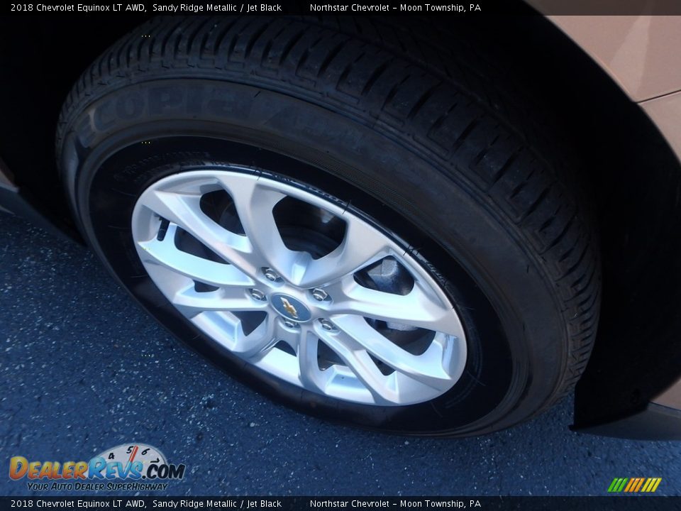 2018 Chevrolet Equinox LT AWD Sandy Ridge Metallic / Jet Black Photo #9