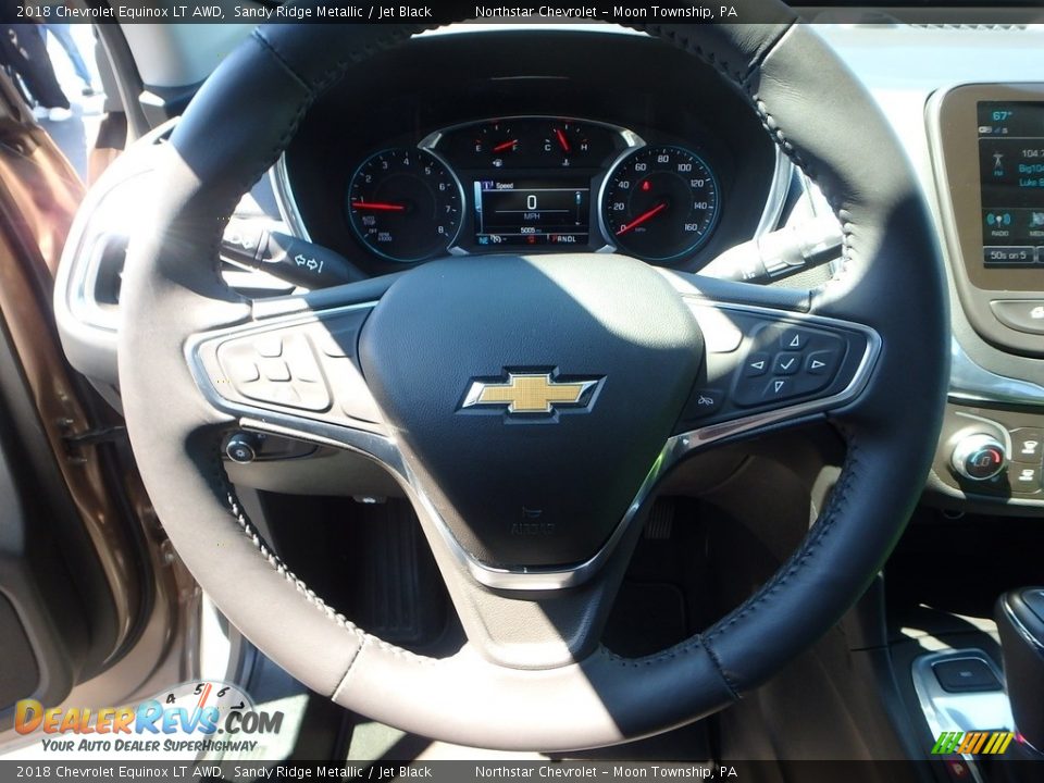 2018 Chevrolet Equinox LT AWD Sandy Ridge Metallic / Jet Black Photo #16