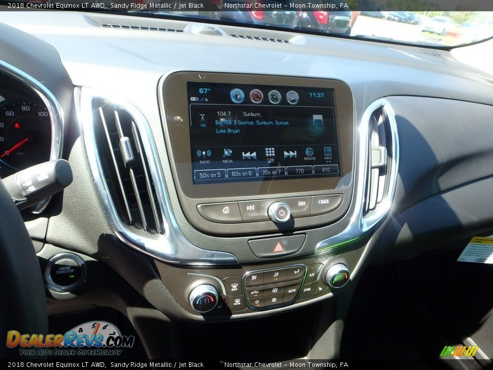 2018 Chevrolet Equinox LT AWD Sandy Ridge Metallic / Jet Black Photo #17